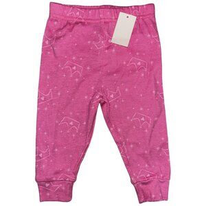 Disney Princess 12M Pink Crown Pants NWT
